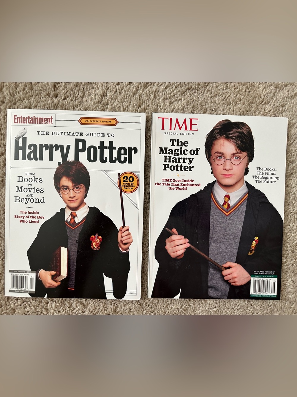 Harry Potter Collector Magazines (2) - Time & Entertainment Weekly